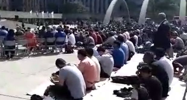 Muslim prayer recited at Toronto City Hall’s plaza
